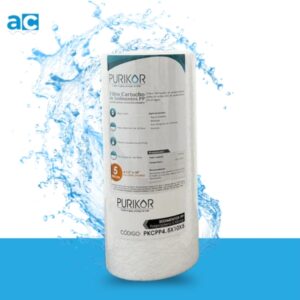 Cartucho de Sedimentos Big Blue 4.5" x 10" – 5 micras | Polipropileno Termofusionado